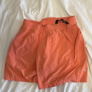 lululemon athletica Orange Athletic Shorts